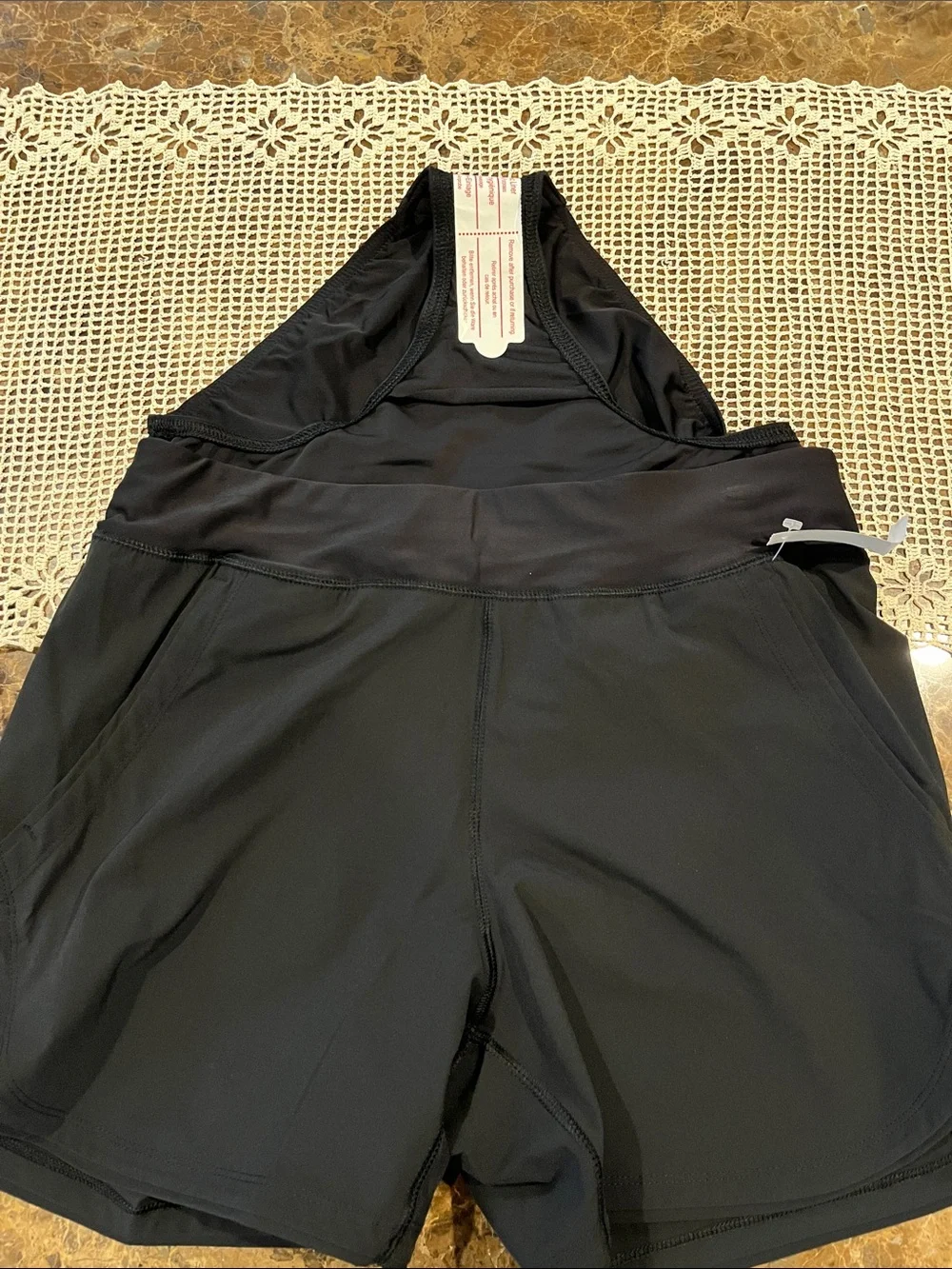 🆕 Lands’ End 5-in. Quick Dry Swim Shorts with Liner size 10 Black